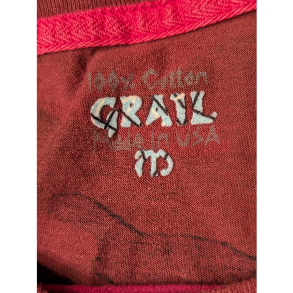 Y2K Grail Pink Camo Layered Long Sleeve Thermal Top Roses USA Made M - Picture 3 of 7